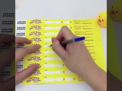 Pulseiras de papel Tyvek ajustáveis que oferecem código de barras de numeração sequencial para segurança