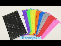 Pulseiras personalizadas de vinil PVC de alta durabilidade Pulseiras personalizadas