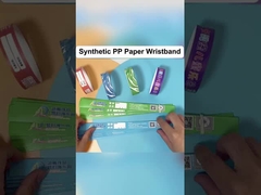 Papel sintético econômico Pulseiras para eventos Diy impresso