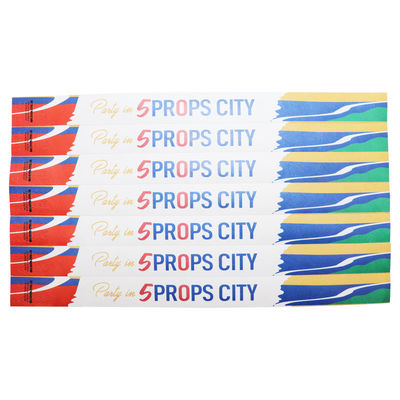 Pulseiras de papel personalizáveis Tyvek, Pulseiras de papel impressíveis descartáveis