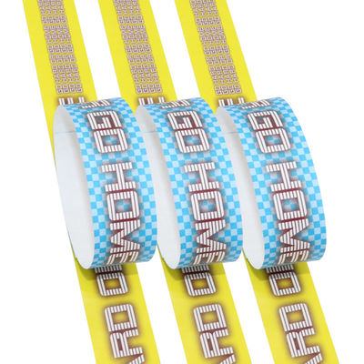 Pulseiras Tyvek resistentes a UV impressíveis Dimensões ajustáveis