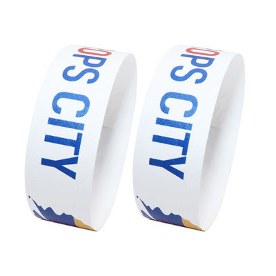Pulseiras de papel descartáveis leves, pulseiras de segurança impermeáveis para eventos