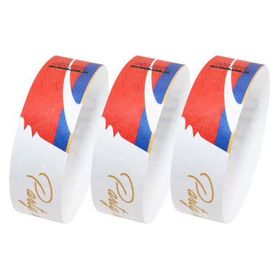 Pulseiras de papel sintético de cores Personalizadas Dimensões personalizáveis Disponíveis