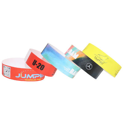 Papel de segurança Eventos pulseiras ajustáveis ajustáveis Código de barras de cores completas