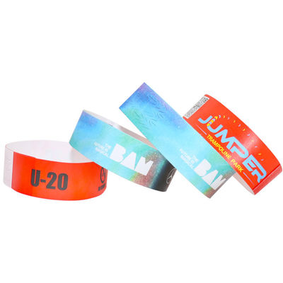Pulseiras de segurança Tyvek personalizáveis, Pulseiras de papel Dupont Festival
