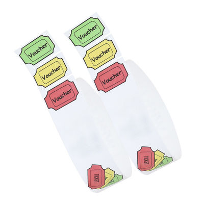 Pulseiras Tyvek coloridas para eventos resistentes à água sintéticas