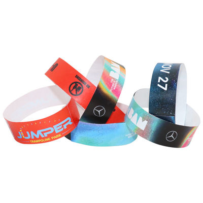 Braceletes de papel de pulseira leve para eventos personalizados ajustáveis