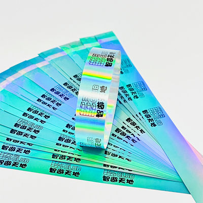 Pulseiras ecológicas de brilho, pulseira de impressão a laser holográfica