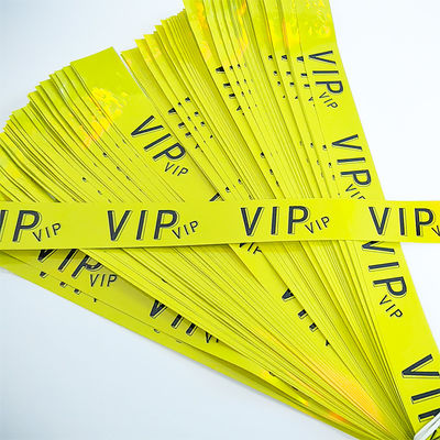 Pulseiras de papel colorido resistentes à temperatura para eventos