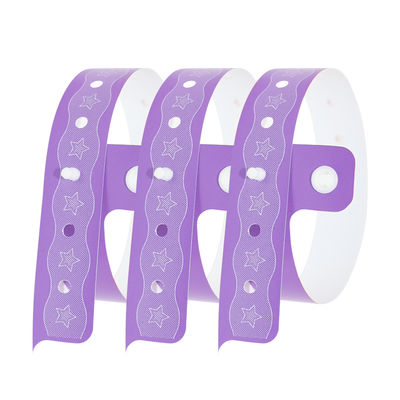 Pulseira de PVC resistente à água, pulseiras personalizadas para eventos.
