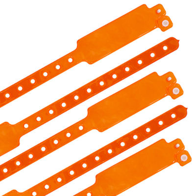Acessos seguros Pulseiras de evento de vinil personalizadas com impressão de transferência de calor