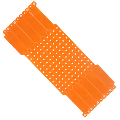 Pulseira de vinil PVC de forma irregular em caixa de cartão