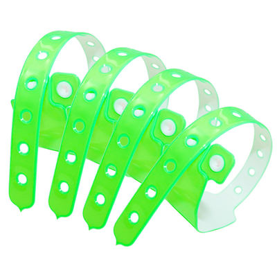 Pulseiras de evento impressas seguras, pulseiras de plástico ajustáveis para evento