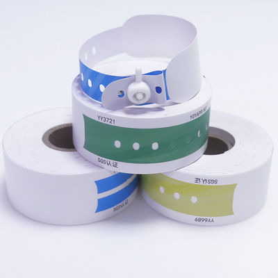 Código de barras UPC Pulseira de identificação do paciente, Vinyl Hospital Médico Bracelet