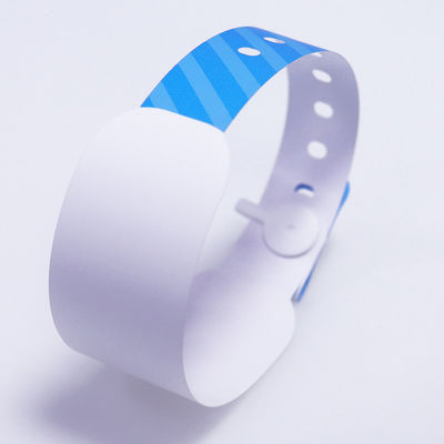 Banda de identificação do paciente do Hospital Azul, Material de vinil Pulseira de hospital imprimível