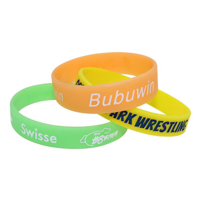 Pulseiras de silicone personalizadas decorativas Logotipo personalizado à prova d'água