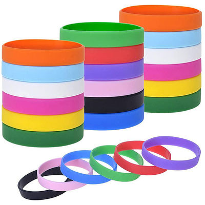 Pulseiras de silicone itens promocionais 20cm-25cm comprimento