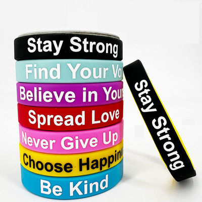 Logotipo personalizado pulseiras de silicone impressas de estilo múltipla pulseiras de silicone para promoção e publicidade