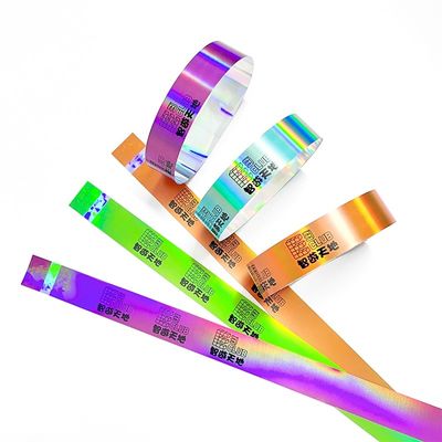 Pulseiras de festa de plástico Glitter Prata/Ouro/Opções personalizadas para o seu evento