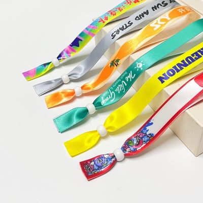 Atacado Pulseiras de tecido personalizadas com logotipo padrão código de barras Pulseira de poliéster macia