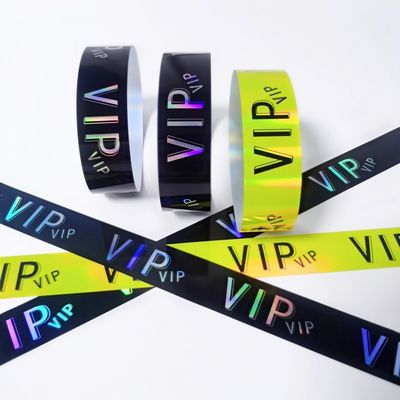 Fábrica Impermeável Resistente ao suor Tyvek Pulseiras Eventos Eventos Festa VIP Identificação Papel de Admissão Pulseira Eventos