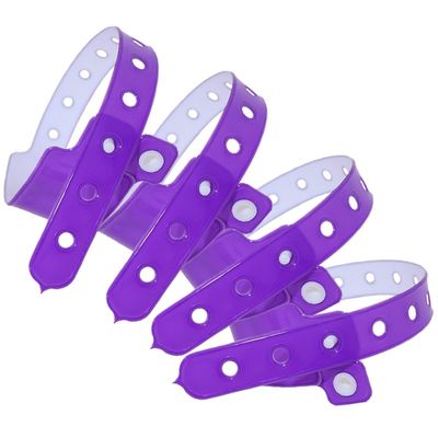 Fabricante Pulseira Desutilizável Plastico Vinyl PVC Neon Fluorescente Cor Impermeável Eventos Festa Pulseira Regalo
