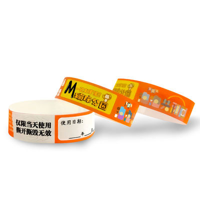 Pulseiras de eventos Tyvek resistentes ao suor e à água baratas