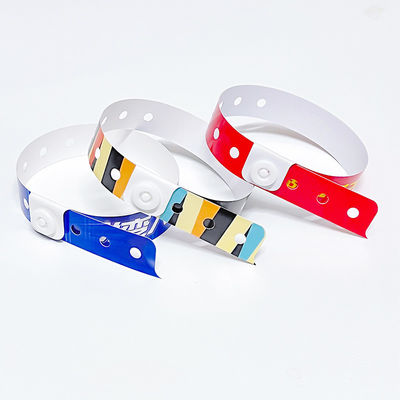 Produto de presente promocional personalizado Pulseiras Logotipo Vinil PVC Uma camada Impermeável Pulseira de papel colorido