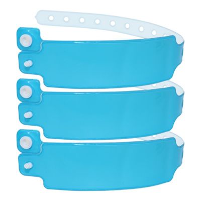 Pulseira descartável personalizada de plástico vinil PVC Neon Fluorescente de cor à prova d'água Eventos de festa Pulseira de presente