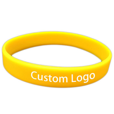 Pulseiras de silicone sólido personalizadas para publicidade Pulseira de silicone personalizada para promoção de eventos de negócios Pulseira