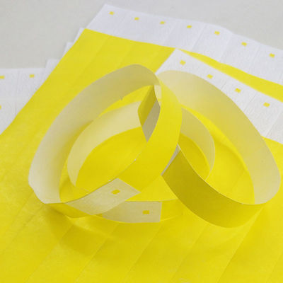 Pulseira de papel impermeável com código de barras e impressão a cores