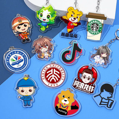 Empresa de fabricação personalizada Souvenir Chave de chave acrílica Logotipo da empresa Evento de negócios Promoção de presentes Feitiços Chave de chave