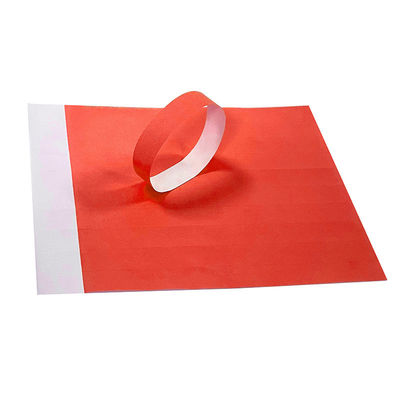 Pulseiras personalizadas para eventos Tyvek com código de barras numeradas à prova d'água para a identificação da festa da piscina Pulseiras de papel de entrada