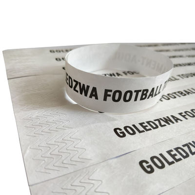 Tyvek Event Bracelet personalizado Código de barras Numerado Impermeável Pool Party Identificação de entrada Admissão Pulseiras de papel