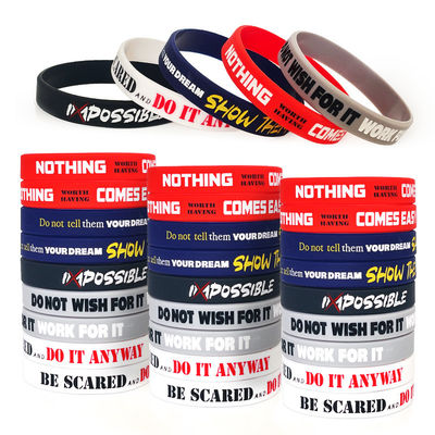 Pulseiras de silicone personalizadas perfeitas para jogos de futebol e basquetebol