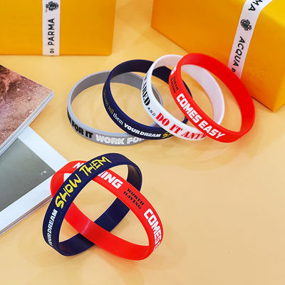 Pulseiras de silicone personalizadas para jogos de futebol e basquete comprimento 20cm-25cm