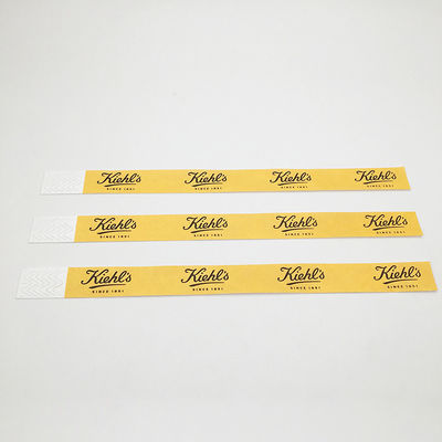 Logotipo personalizado Numeração sequencial Tyvek Pulseiras Piscina Impermeável Impressão a cores Tyvek Pulseira Pulseira