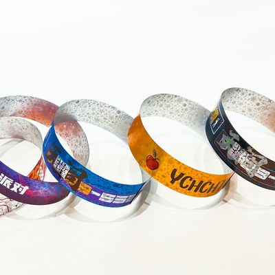 Factory Customization Pulseiras Brilhante Laser Glitter Concert Festival de Música Festa de Atividade Pulseiras Para Adultos Crianças