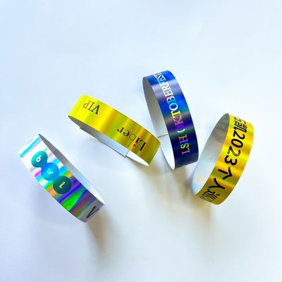 Fábrica de Eventos Personalizados VIP Pulseiras Brilhante Laser Brilhante Concert Festival de Música Festa de Atividades Pulseiras Para Adultos Crianças