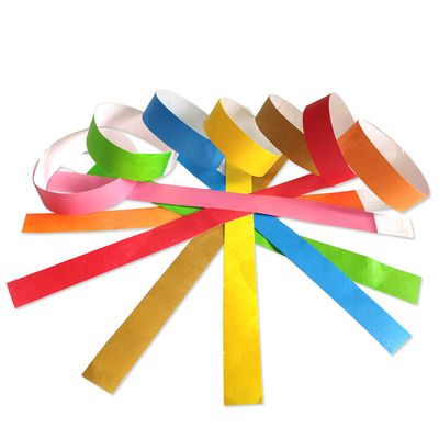 Impressão de logotipo personalizado Pulseiras de papel Tyvek para eventos e festivais