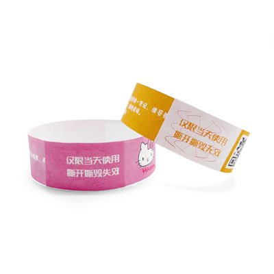 Pulseiras de papel Tyvek impermeáveis, personalizáveis e impressíveis para festivais