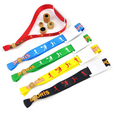 Pulseiras de tecido tecido para eventos de promoção de concertos