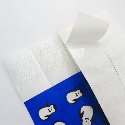 Pulseiras de papel Tyvek personalizadas ajustáveis resistentes ao calor para eventos