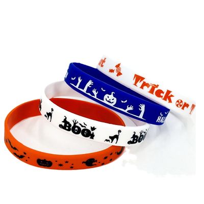 Pulseiras de silicone de estilo euramericano Eventos Halloween Festival de presentes Pulseira de borracha