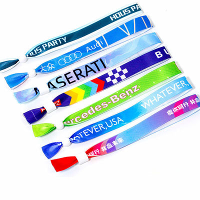 Pulseiras de tecido perfeitas para o seu evento Vários tamanhos OEM aceito