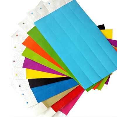 Personalizar Evento Tyvek Pulseiras de papel Impermeável Durável e fácil Controle de multidão para festas