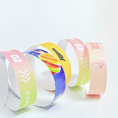 Numerado Evento Tyvek pulseiras de papel resistente à água durável Para evento reunião da festa fácil e controle de acesso