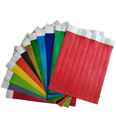 Sequencial personalizado numerado com logotipo personalizado Tyvek pulseiras Proteção à prova d'água para gerenciamento de eventos