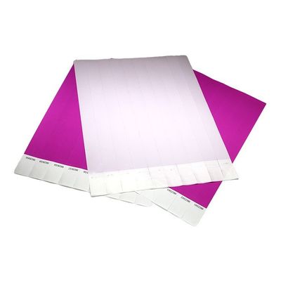 Impressão de logotipo personalizado Tyvek pulseiras de papel, pulseiras de papel de cores variadas