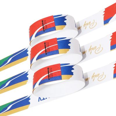Eventos personalizados Pulseiras de papel Pulseiras descartáveis